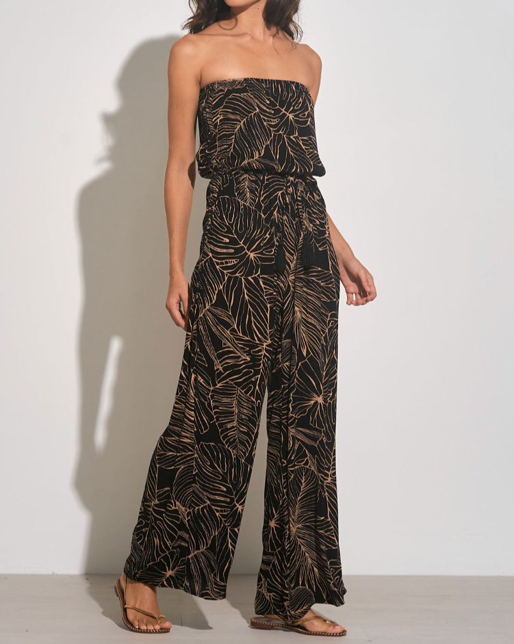 Ibiza Tropical Strapless Jumpsuit