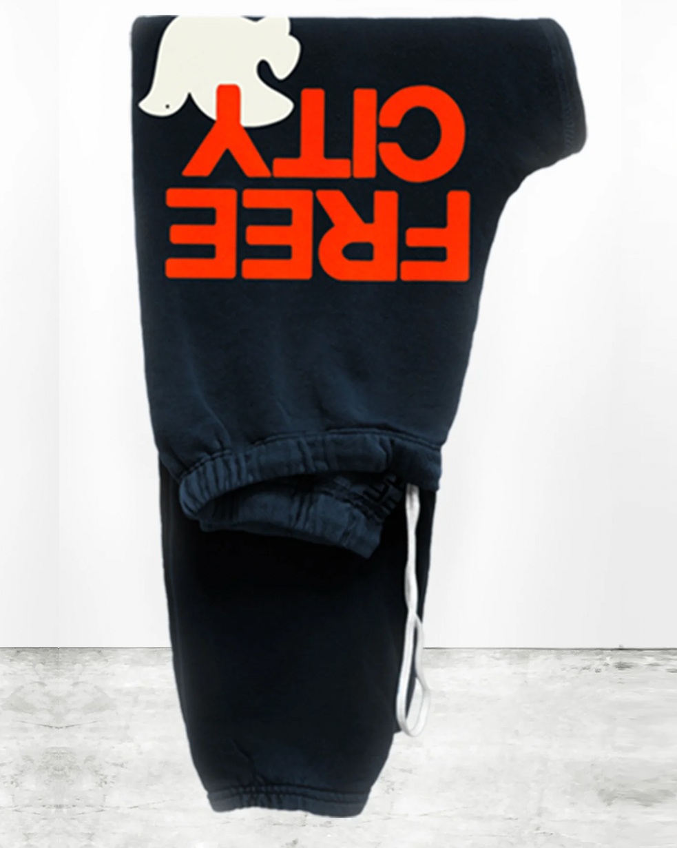 FREECITYlarge sweatpant - squids ink electric