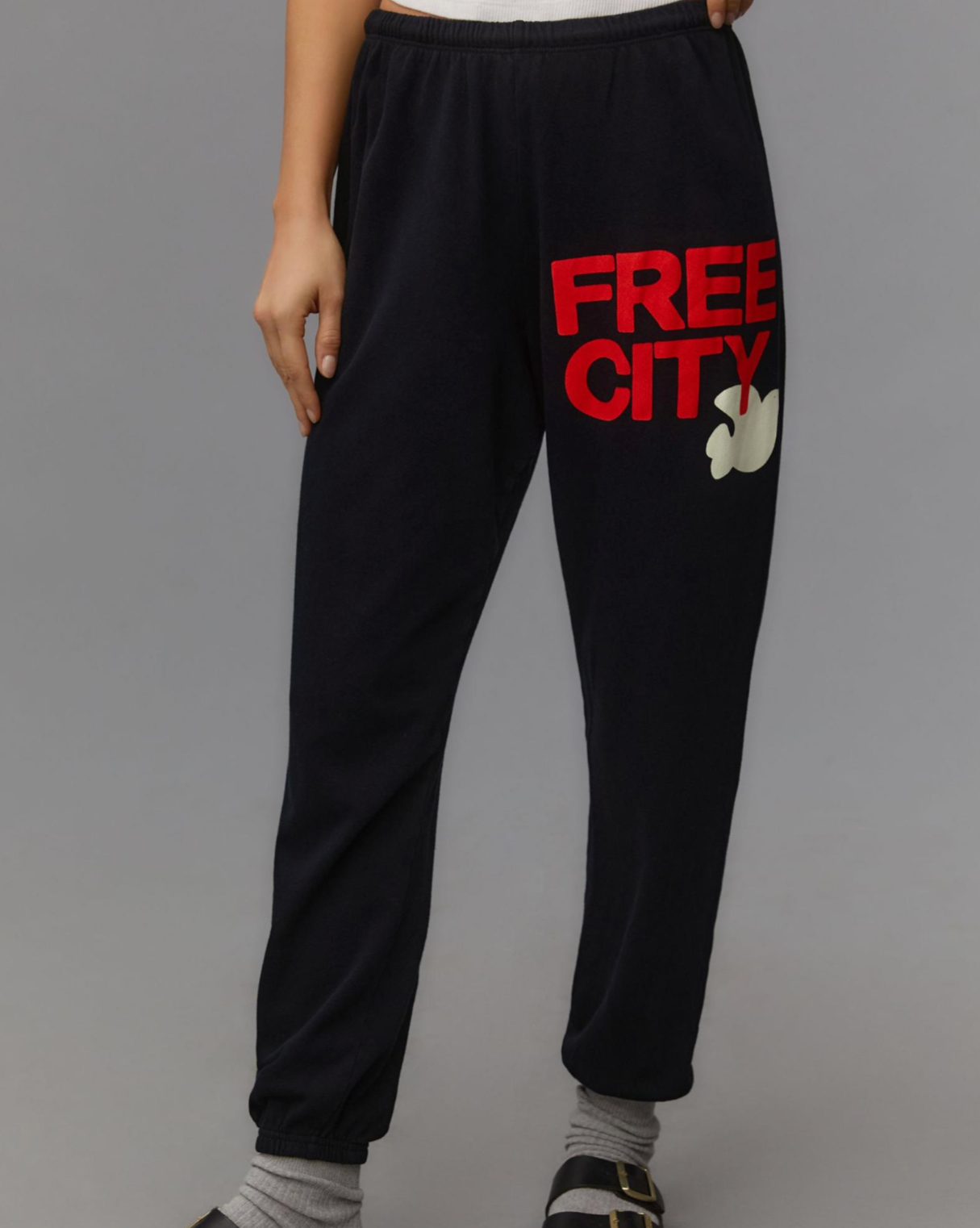 FREECITYlarge sweatpant - squids ink electric