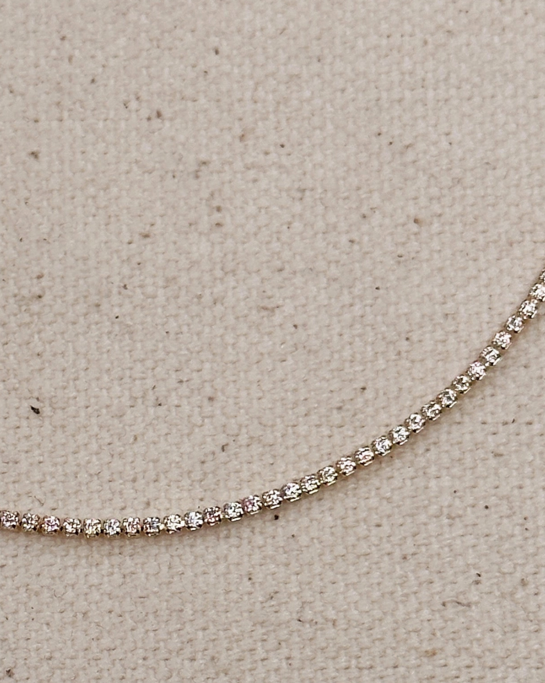 18k Gold Filled 1.2mm Cz Tennis Bracelet