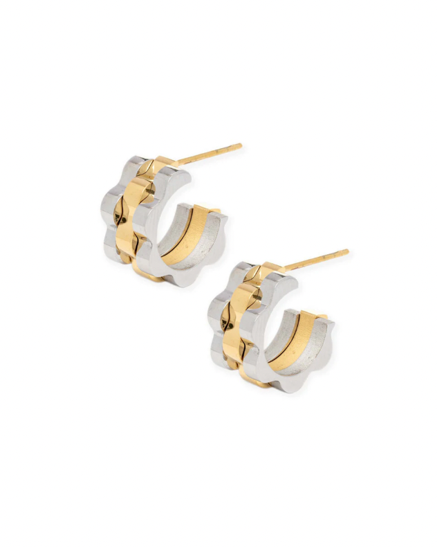 Roll X Style Watch Band Mini Hoop Earring-  Earring 14K Gold