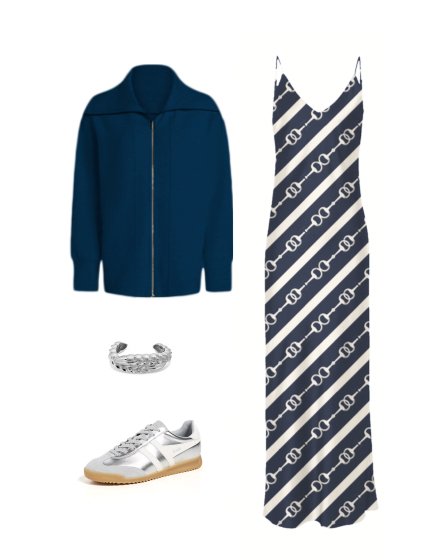 Lennon Zipslip™️ Dress All Over Horsebit Print