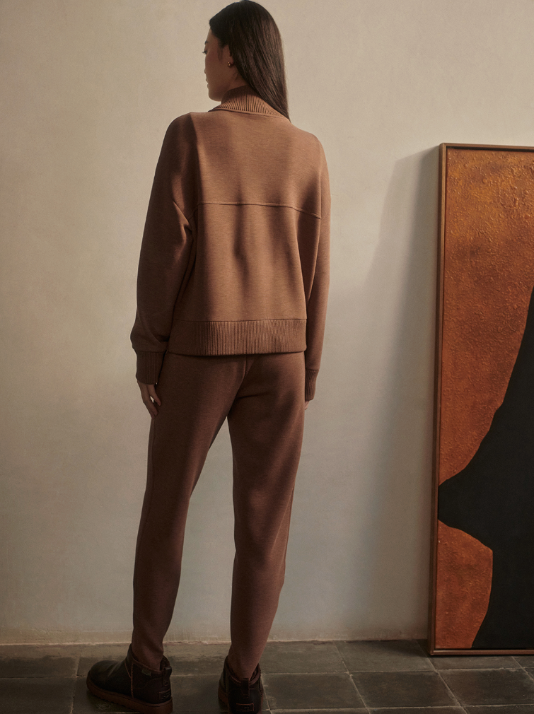 The Slim Zip Hem Pant 26" - Golden bronze marl
