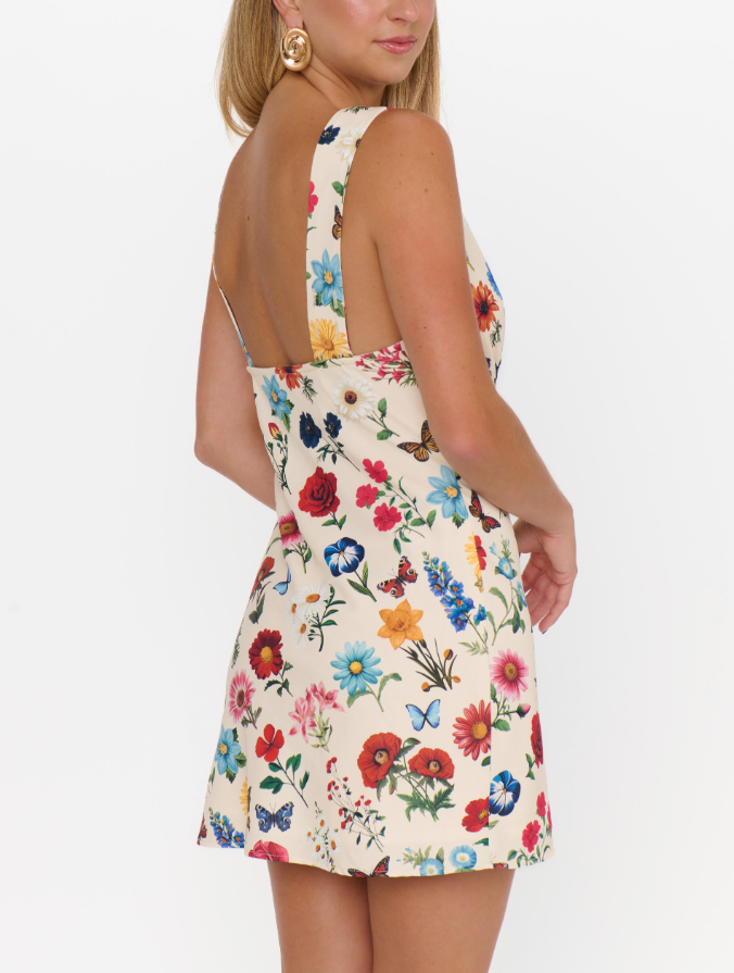 Emily Mini Dress - French Floral
