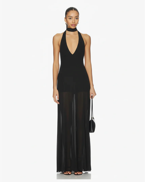 Katia Maxi Dress Black Mesh