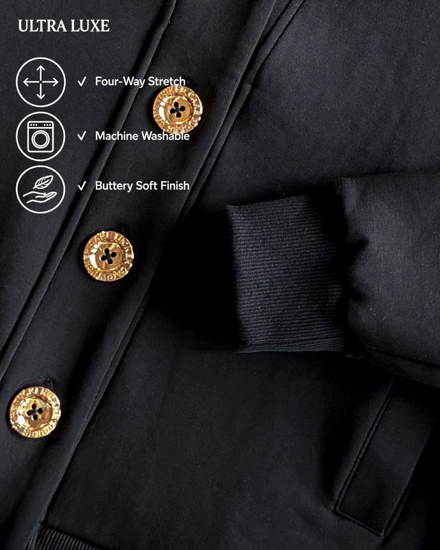 Stanford Ultra Luxe Cardigan Black