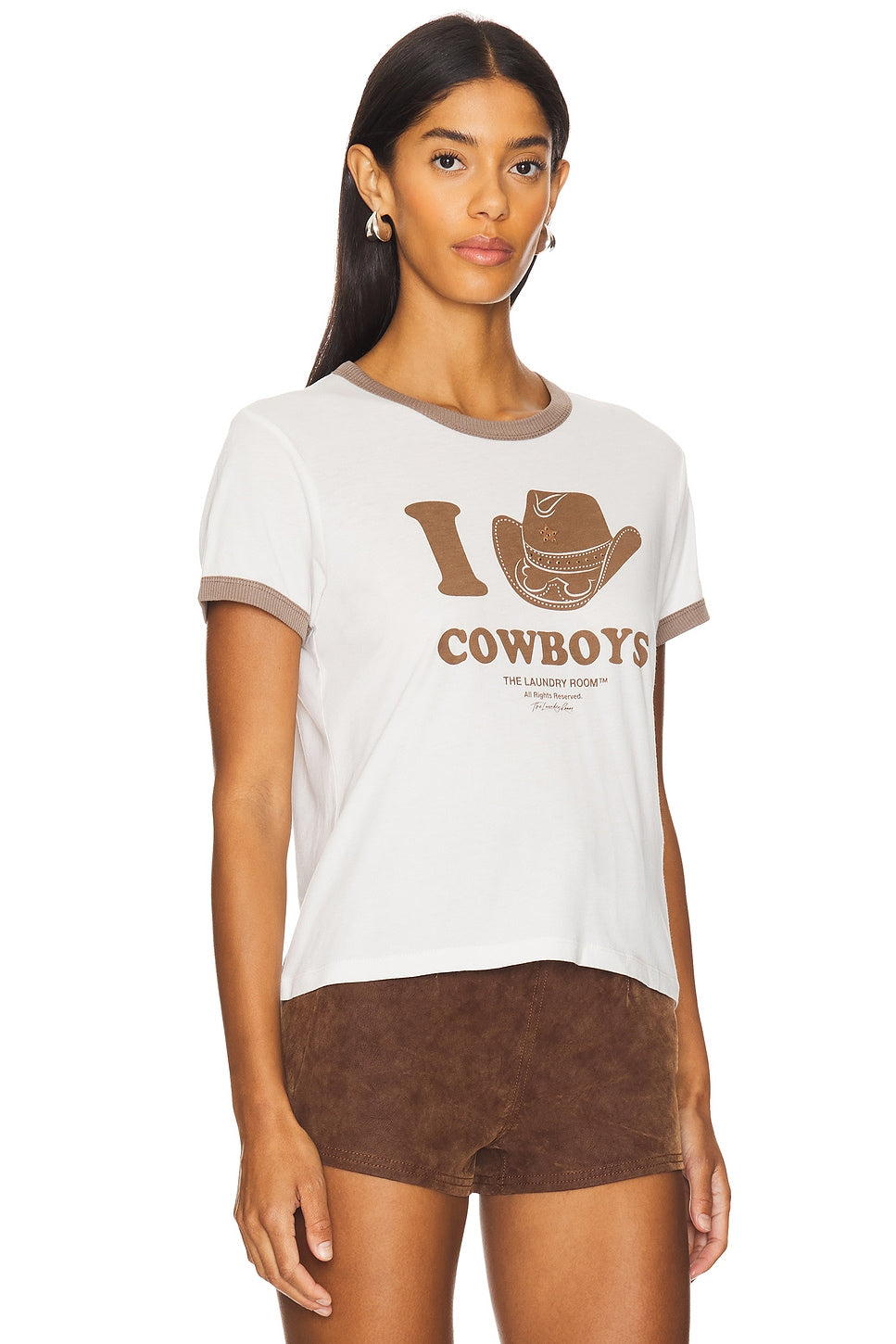 I Heart Cowboys Perfect Ringer Tee