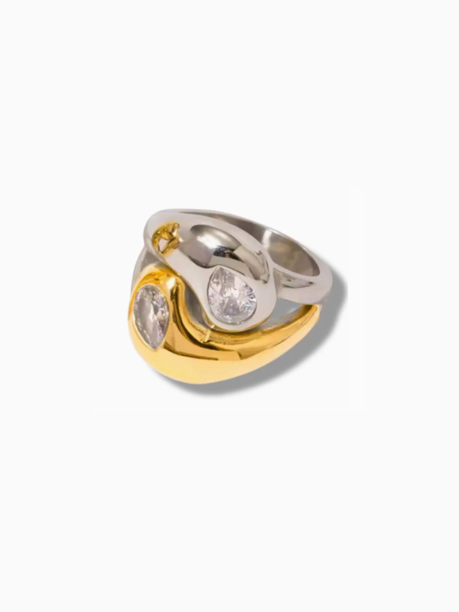 Knot Ring- Yin and Yang Stainless Steel Ring Two