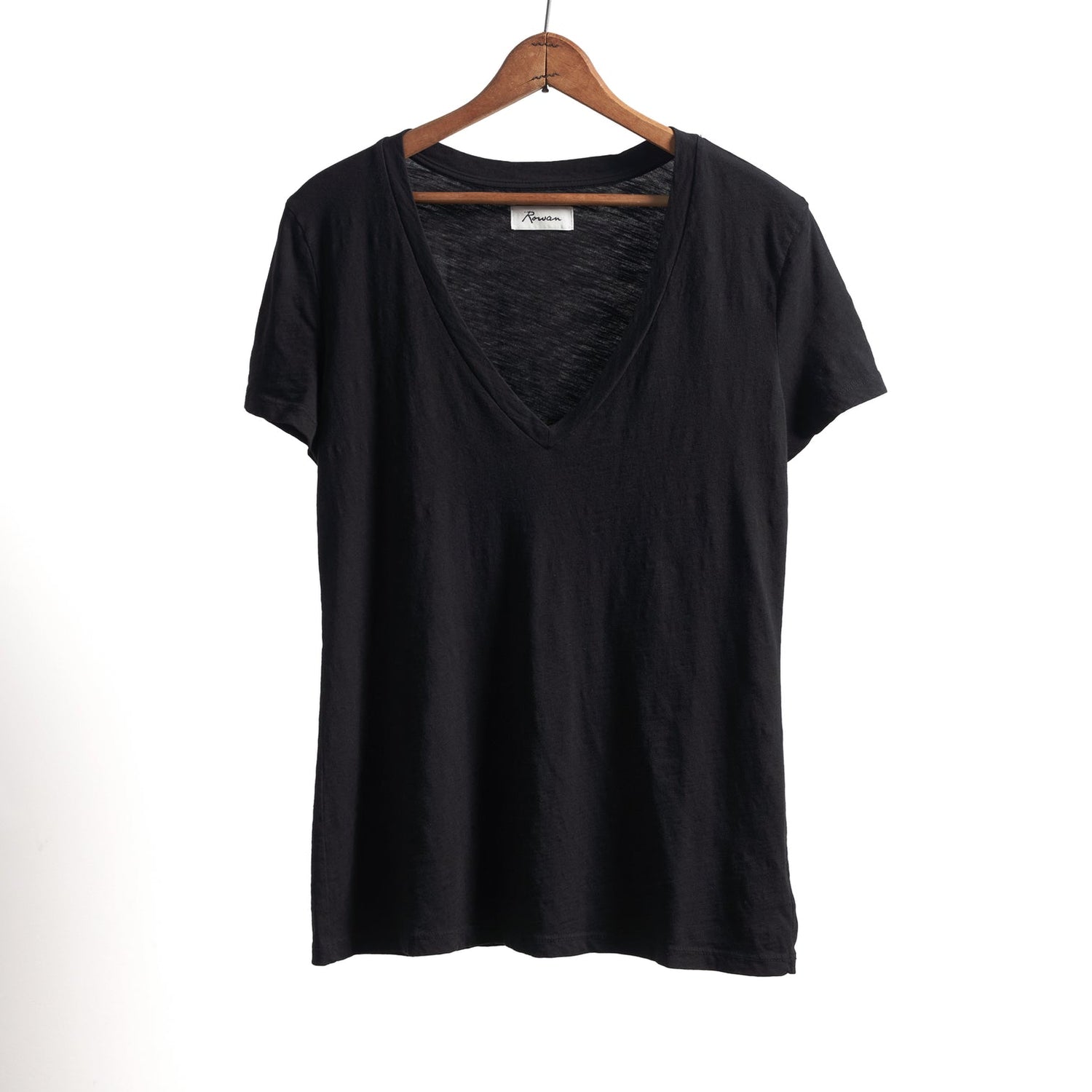 Tyler Deep V Neck Slub Tee