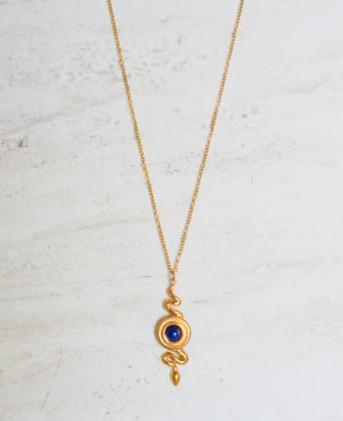 Sapphire Serpent Necklace