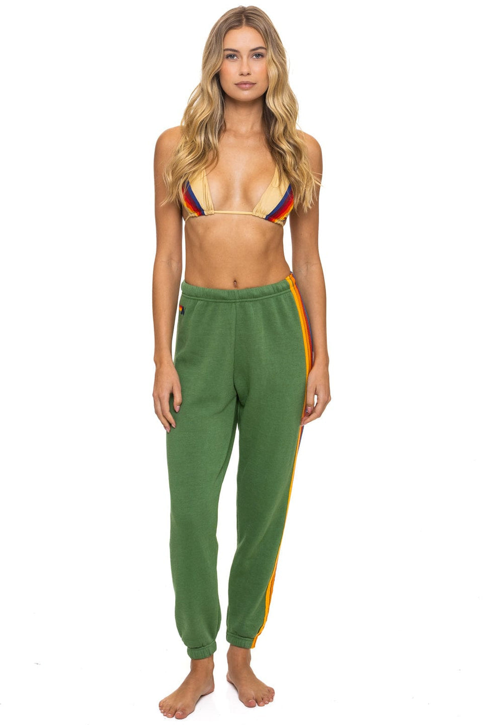 5 STRIPE SWEATPANTS - PALM