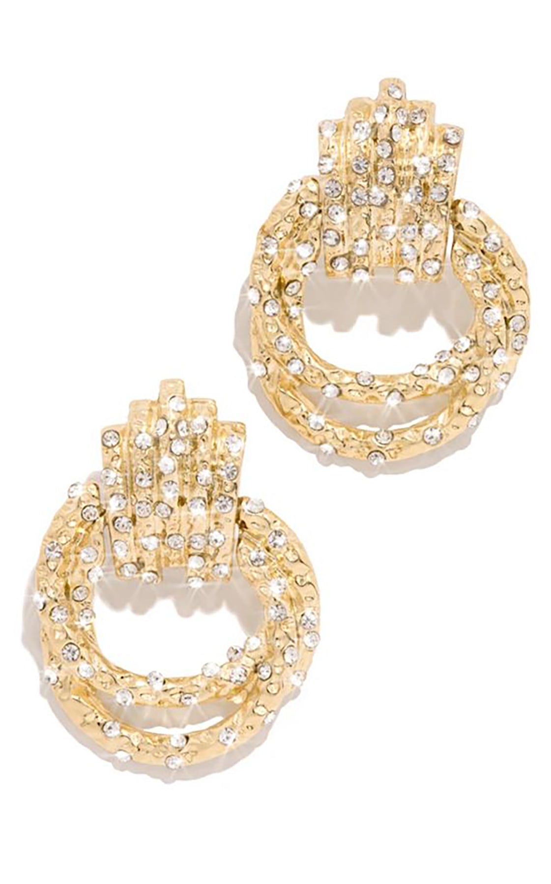 Only Royalty 18k Gold Plated Crystal Earrings