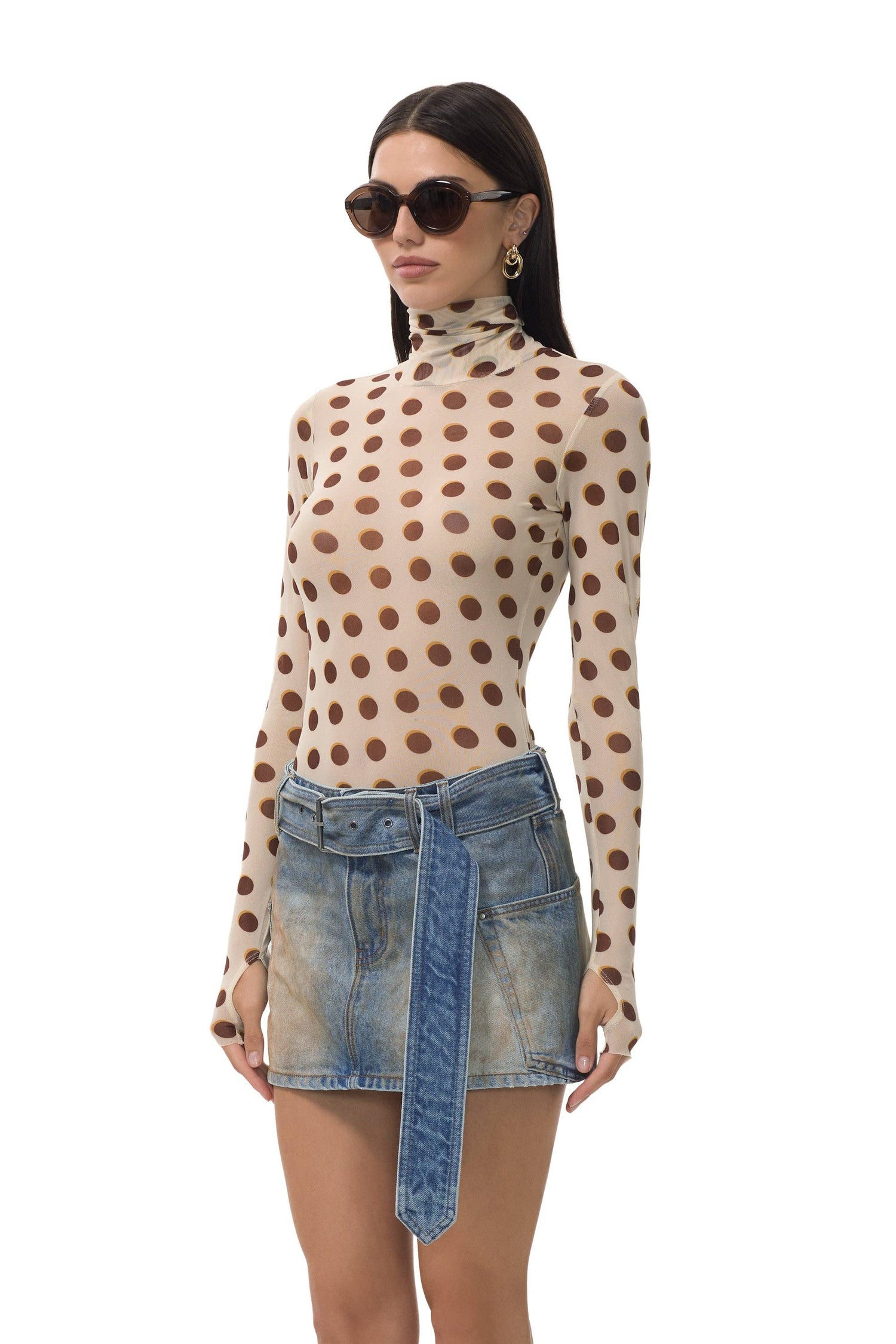 Zadie Top - Gold Halo Dot