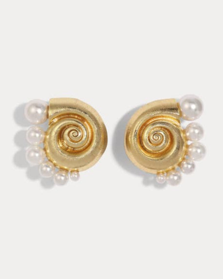 Mini La Mer Pearl Earrings