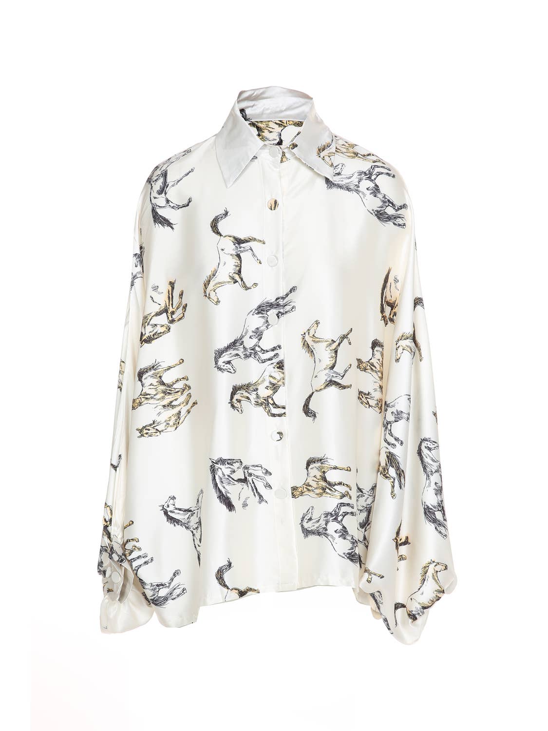 Wild Horses Satin Blouse