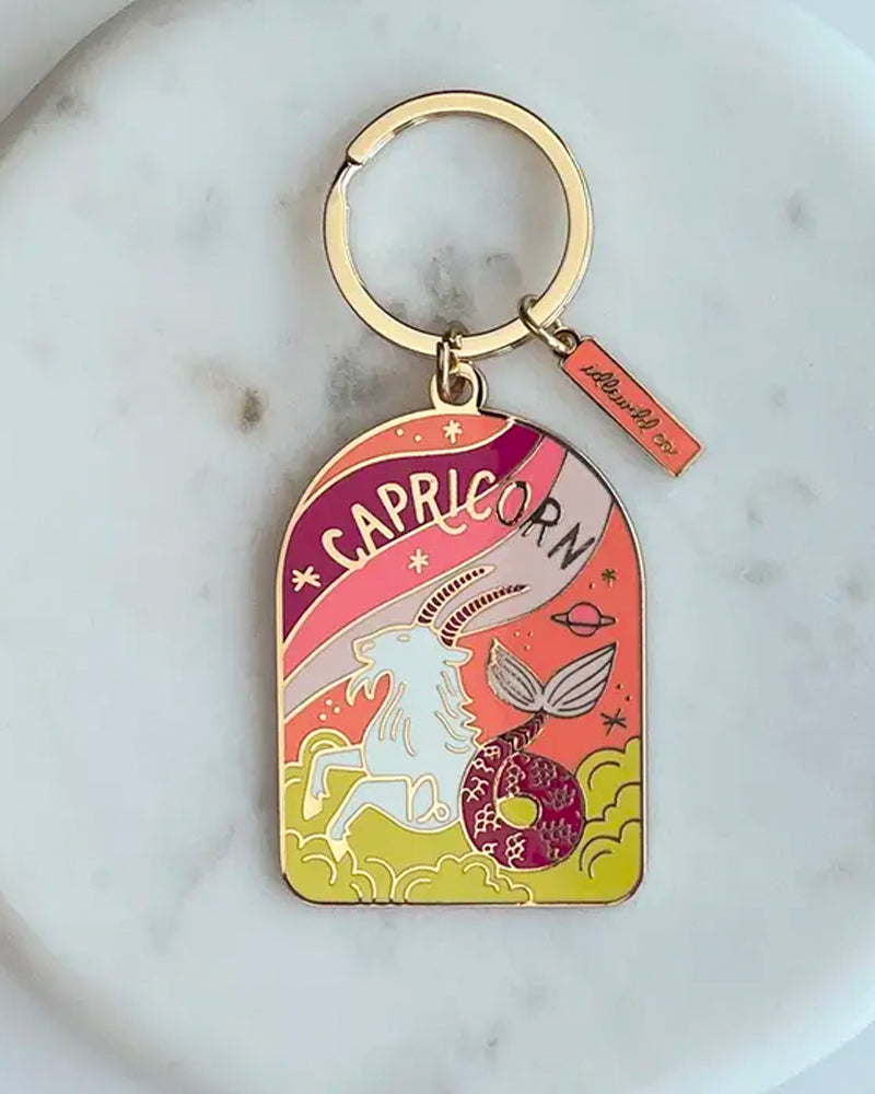 Capricorn Keychain