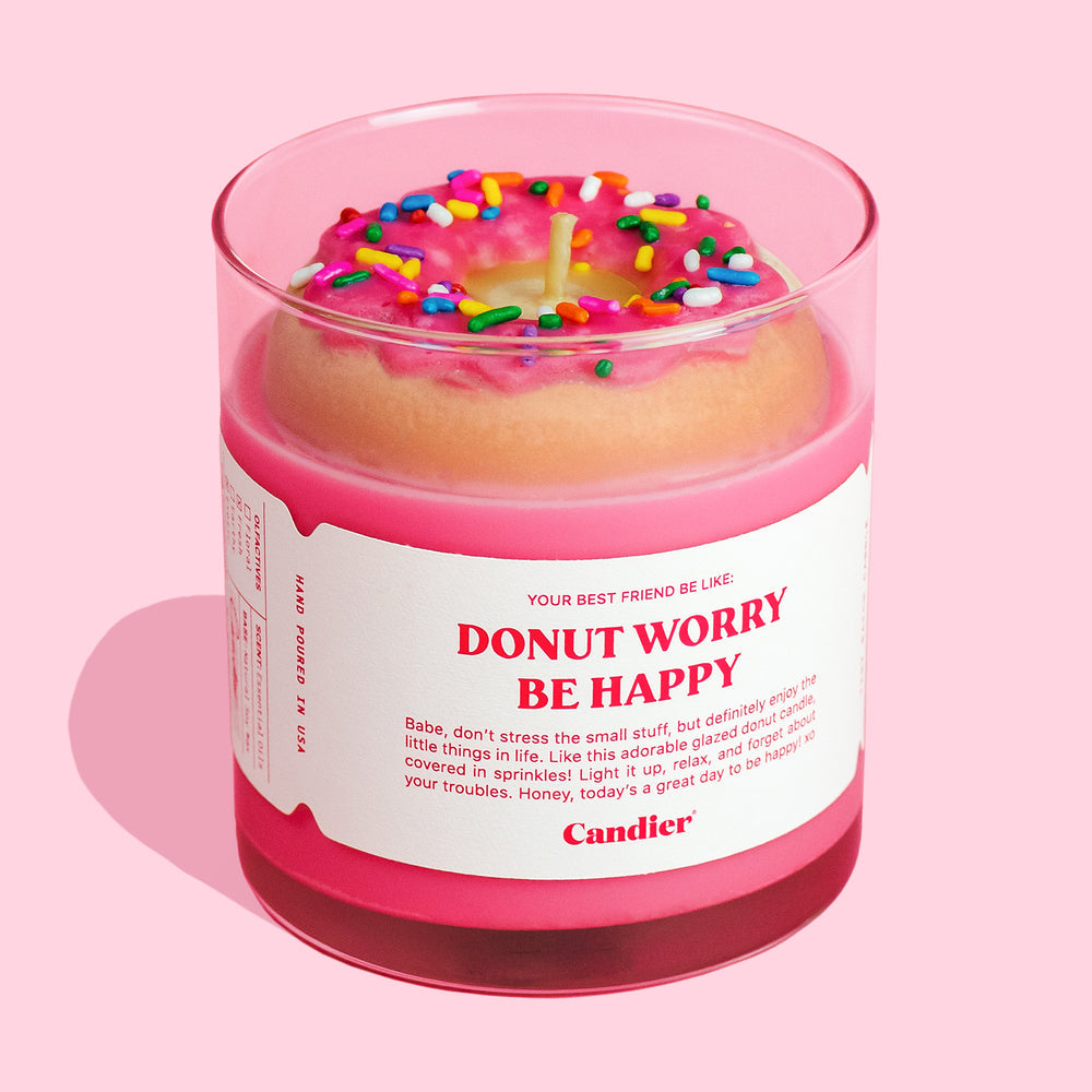 Donut Worry Candle