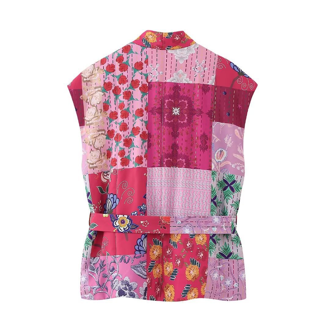 Nellie Floral Patchwork Vest