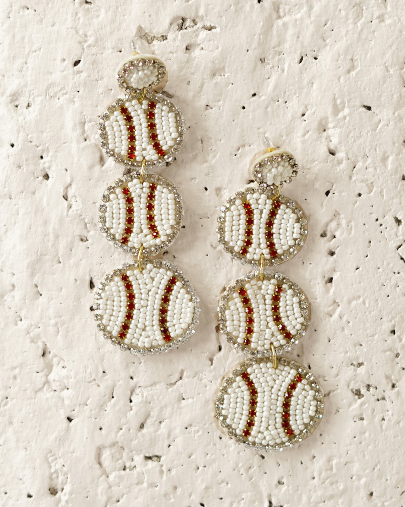 Baseball Earrings