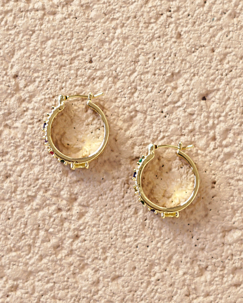 Class Act Crystal Mini Hoops