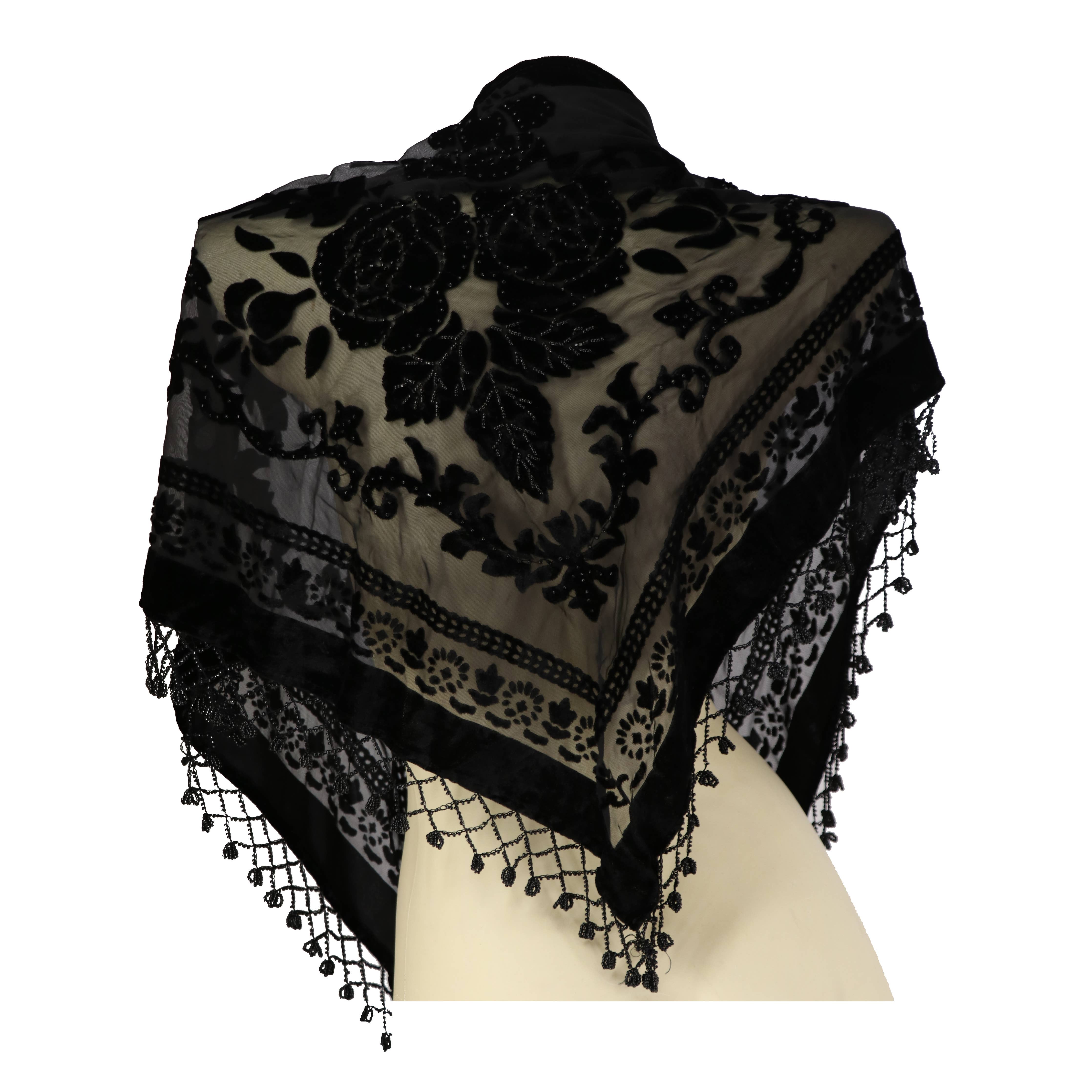 Velvet Scarf Triangle