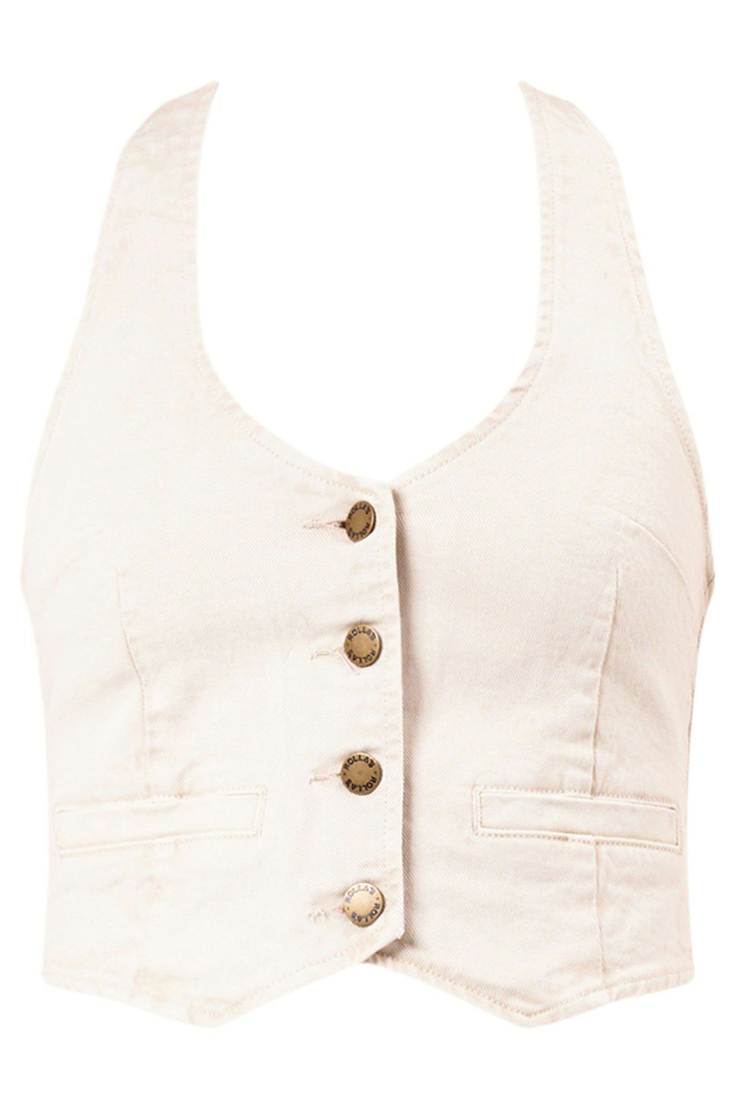 Halter Vest - Off White