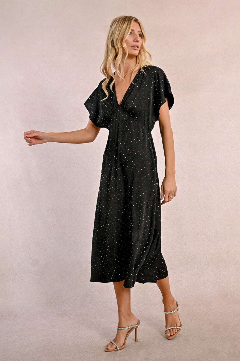 LONG SATIN DRESS