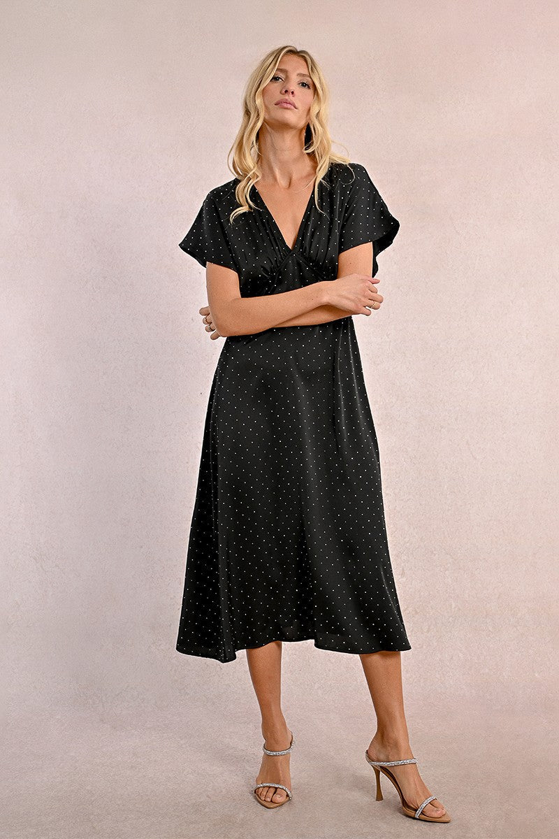 LONG SATIN DRESS