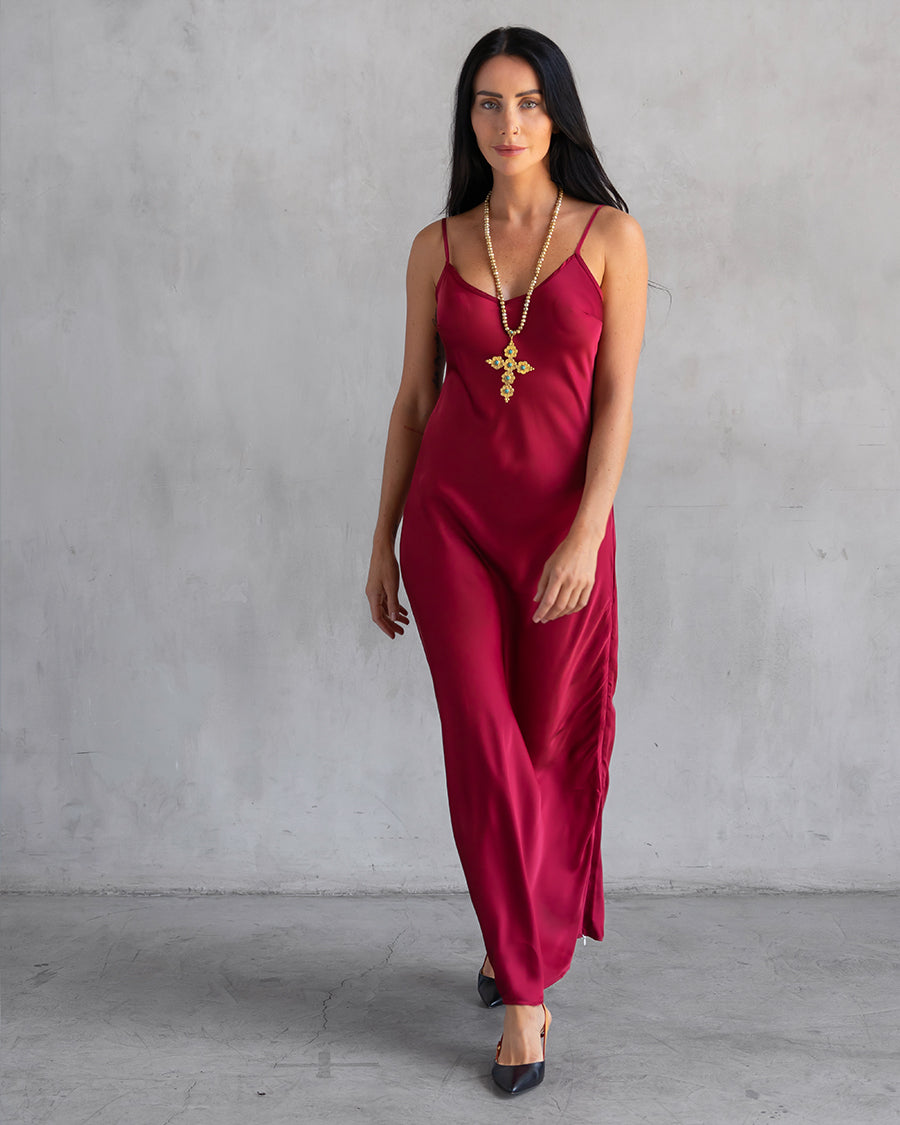 Basic Lennon Zipslip™️ Dress Bordeaux