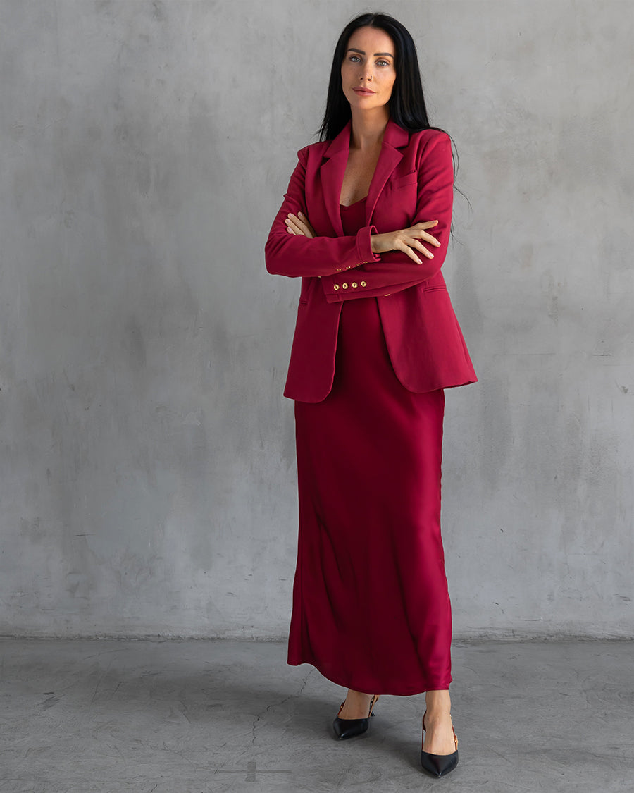 Basic Lennon Zipslip™️ Dress Bordeaux