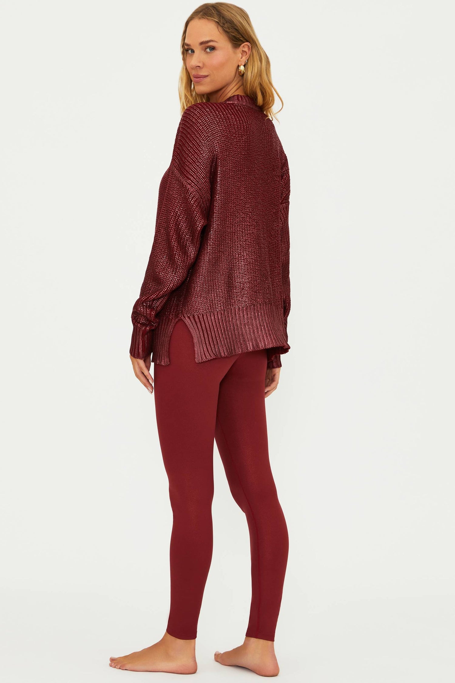 PIPER LEGGING Merlot Shine