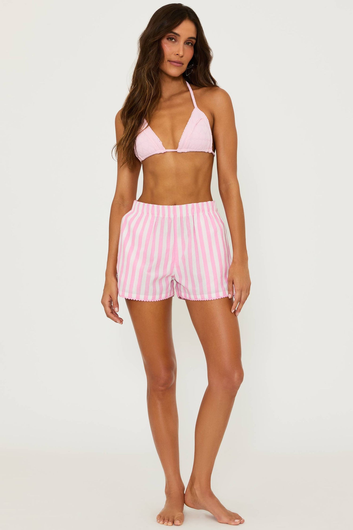 Tia Short Prism Pink Stripe