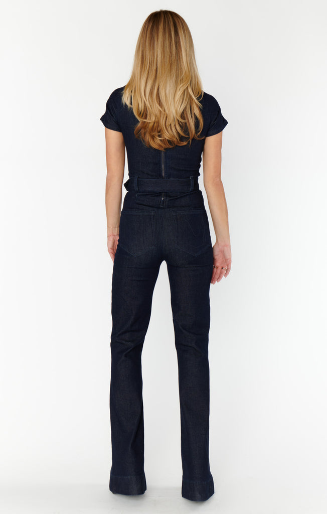 Downtown Jumpsuit in Deep Blue