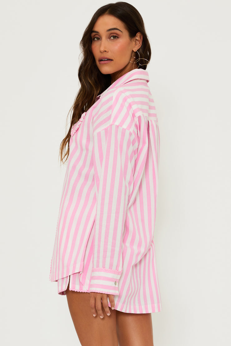 Cassidy Top - Prism Pink Stripe