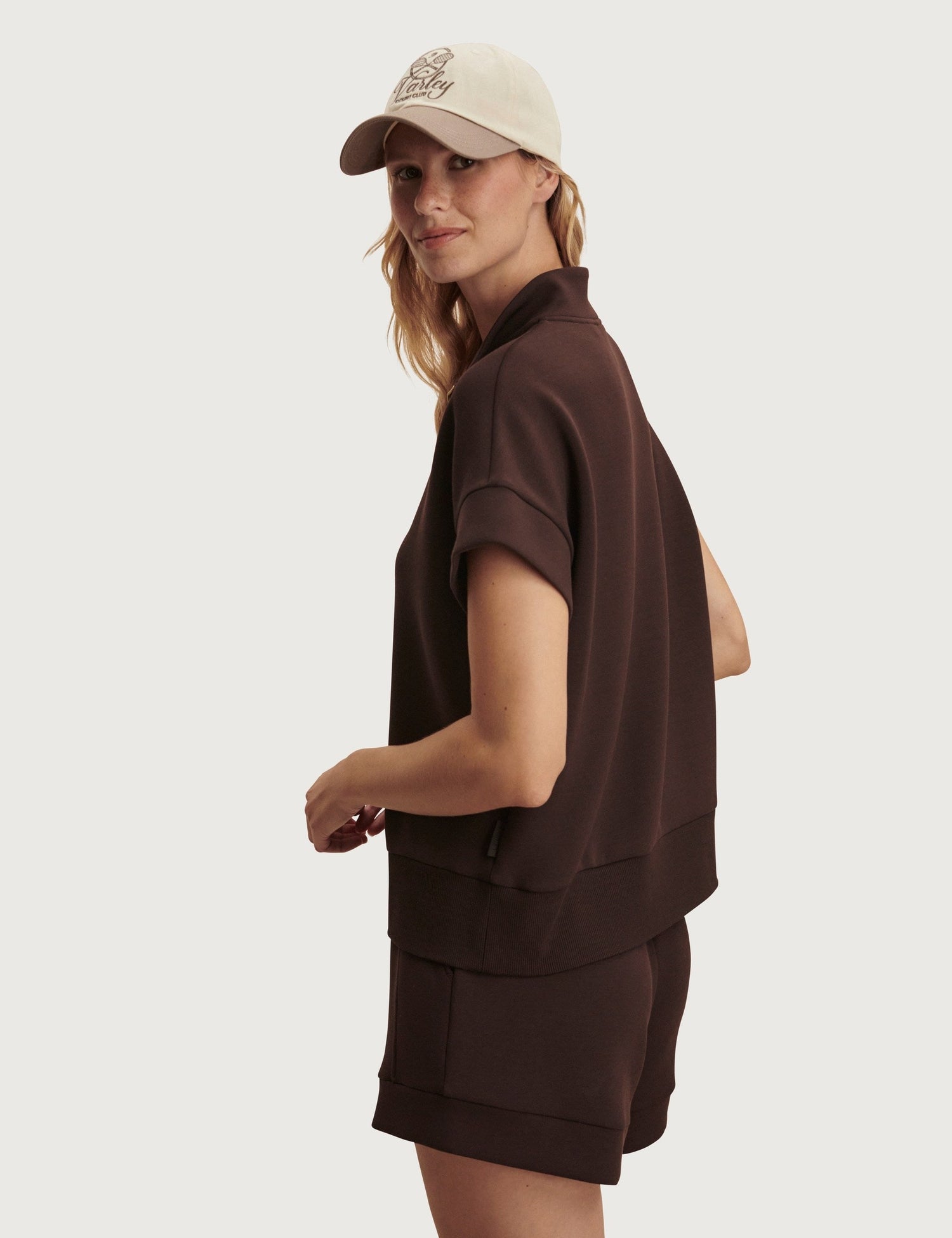 The Ritchie Short Sleeve Sweat - Coffee Bean