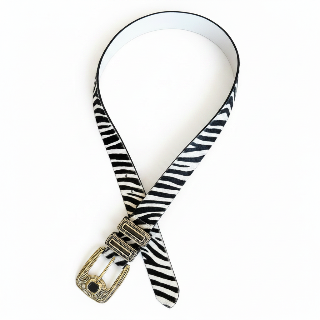 Zebra Belt - Polished with Shadow